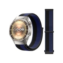 Huawei Watch Gt6 Pro 46mm İle Uyumlu Ayarlanabilir Cırt Cırtlı Yumuşak Spor Kumaş Örgü Kordon