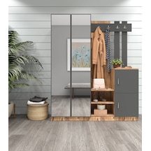 Robinhome Robin Home Benjamin Vestiyer Portmanto Ayakkabılık Çam-Gri