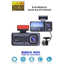 Araç İçi 3 Kameralı 1080p /2.0 İnç Lcd Ekranlı /gece Görüşlü