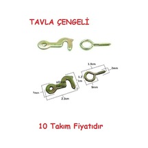 Tavla Çengeli 10 Adet Tavla Kancası