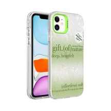 Kilifone - İphone 12 Uyumlu Kılıf Mermer Desenli Koruyucu Marbello Kapak - Yeşil - T27557