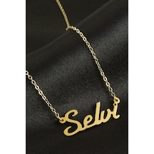 Selvi - 975 - İsimli - Novapazr - Kolye -sarı altın