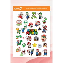 Süper Mario Etiket - Ajanda, Defter, Laptop, Telefon, Scrapbook Sticker