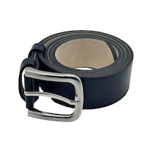 Hakiki Deri Çift Katlı Erkek Kemer Şık Ve Dayanıklı Lacivert Siyah