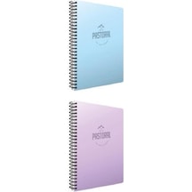 Gıpta Pastoral A4 96 Yaprak Plastik Kapak Spiralli Kareli 2'li Defter Seti