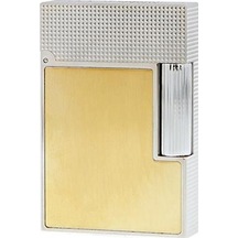 18601 St Dupont Ligne 2 Small Platinium And Brushed Gold