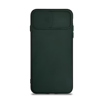 Apple Uyumlu iPhone 8 Plus Kapak Kamera Korumalı Sürgülü Renkli Silikon Kılıf