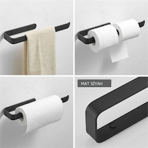 Metal Mat Siyah Havluluk Çok Renkli