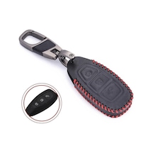 Araba Anahtarsız Uzaktan Anahtar Fob Kabuk Kapağı 3 Düğme Deri Anahtar Kutusu Ford Uyumlu Fiesta Focus 3 4 Mondeo Ecosport Kuga Focus St