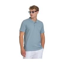 Hatemoğlu Mavi Regular Fit 100% Pamuk Polo Yaka Tişört