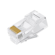 Rj45 Cat6 Altın Uçlu Jack Konnektör 10 Adet