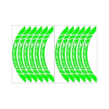 Florasan Yeşil Dominar Uyumlu Geniş 1 Set Jant Şeridi