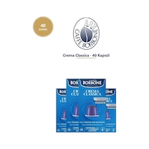 Caffe Borbone Crema Classica 40 Kapsül 4x10 - Nespresso Uyumlu Alüminyum Kapsül Kahve Tett 07.2027