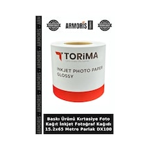 Baskı Ürünü Kırtasiye Foto Kağıt İnkjet Fotoğraf Kağıdı 15.2x65 Metre Parlak Dx100