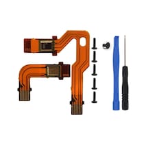 Ps5 Mikrofon Flex Versiyon 1 Tornavida Ayırıcı Yedek Vida Tamir Seti Bdm 010 Siyah
