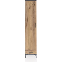 Arges Dolap 5 Raflı Tek Çekmeceli Tek Kapaklı 44x30x221 Antra... Antrasit