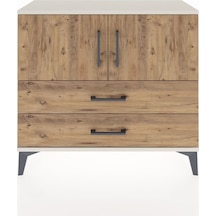 Arges Şifonyer 2 Raflı 2 Çekmeceli 2 Kapaklı 88x30x80 Aytaşı-çam Aytaşı