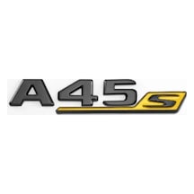 Benz A45s Piano Black Sarı Bagaj Yazısı 3m 3d Abs