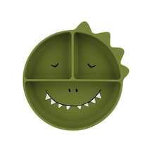 Mr. Dino - Silikon Vakumlu Bölmeli Tabak 4 Adet