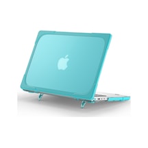 Cbtx Destek Standlı MacBook Pro 14.2" A2442 Laptop Koruyucu Kılıfı  Bebek Mavisi