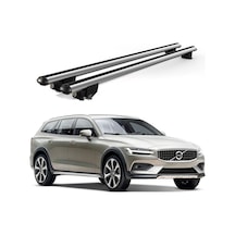 Kanca Volvo V60 Sw 2019 Ve Sonrası Uyumlu Gri Kilitli Ara Atkı 120cm Port Bagaj Tavan Barı