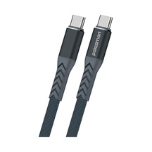 Polosmart Pbs416 Type-c To Type-c 65w Şarj Ve Data Kablosu 1.2 Metre Gri
