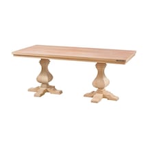 Masifart Ponth 240 Lık Mudo Dikdörtgen Masa Cilasız Ham Ham