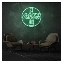 Twins Led Coca Cola Yazılı Ve Şekilli Neon Tabela Yeşil Model:model:26223366