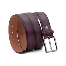 Tuna Hakiki Deri 3.2 Cm Klasik Erkek Kemer - Kmr5002 Bordo