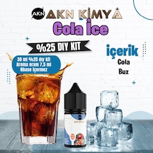 Cola Ice Yoğun Dıy Kit Cola Buz Gıda Aroması %25 Oranda Aroma İçerir Hazır Değildir 30 Ml