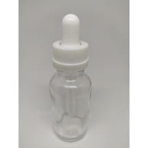 30Ml Cam Şeffaf Şişe İnce Cam Damlalık B.Çocuk Kilit Kapak(10 Ad)