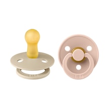 Bibs Colour İkili Kauçuk Emzik-vanilla/blush 6-18 Ay Krem - Pudra