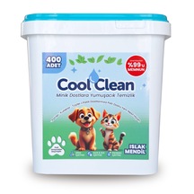 Coolclean - Evcil Hayvan Temizlik Islak Mendili - 400'lü Kova