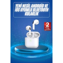 4.nesil Bluetooth Kulaklık Yüksek Ses Kaliteli Dokunmatik Kontrol Özellikli - Diğer