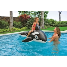Balina Binici - Çocuk Şişme Balina - Deniz Binici Balina - Havuz Binici Balina Whale 193x119 Cm.