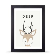 Deer Geyik Poster Çerçeve 21x30 Cm A4 Boy