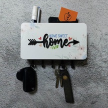 Home Yazılı Dekoratif Bölmeli Anahtarlık Duvar Askılık Dekor Diğer