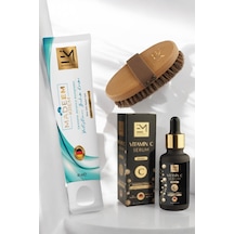 Em Amanos Beauty Madeem Krem 40 ML + Doğal At Kılı Fırçası + Vitamin C Serum 30 ML