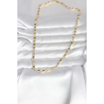 Cm 14k Gold Renk Arpa Model 45 Cm Kadın Kolye Altın - Beyaz