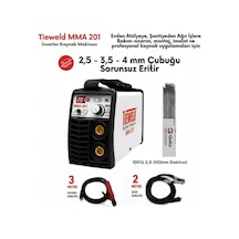Tr Tieweld Mma 201 İnverter Kaynak Makinası + 1 Paket 100'lü 2,5x350mm Elektrod