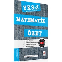 YKS 2.Oturum Matematik Özet  -  Özyaşar Elyıldırım  -  Delta Kültür