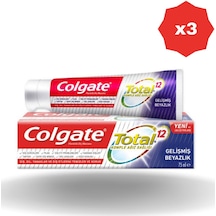 Total Gelişmiş Beyazlık Diş Macunu 75 Ml - 3 Adet
