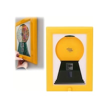 Willowhaven Sarı Duvar Tipi Şeker Kuruyemiş Dispanseri Ve Kare Fotoğraf Çerçevesi Seti