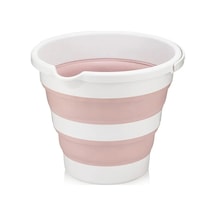 Pratik Katlanabilir Akordiyon Su Kovası 12 Lt Pembe