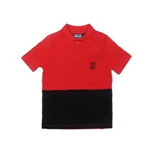 Beşiktaş Polo Yaka Çocuk T-shirt Kırmızı - Siyah