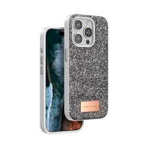 Onegif Apple iPhone Uyumlu 14 Pro Bright Simli Kapak - Gümüş 0.2M-Çok Renkli