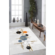 Eliana Home Dijital Baskı Yıkanabilir Kaymaz Taban Salon Halısı Ve Yolluk Rvg0947-fnl182 Krem