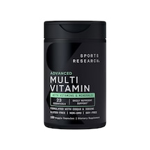 Sports Research Advanced Multivitamin 180 Bitkisel Kapsül Usa Menşeii Orijinal Dmmedicineden