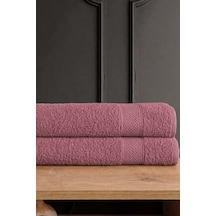 Blanc 2'li 70x140 Banyo Havlu Seti Havlu Banyo Havlusu I Hamam Seti I Çeyiz Havlusu - Mürdüm