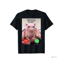 Flood Of Style Bingus Meme Erkek Kadın Tişörtü %100 Pamuklu Tişört Kısa Kollu Üstler 0130-1 Çok Renkli